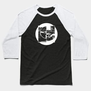 TOYOTA COROLLA AE86 TRUENO Black 'N White 5 (Black Version) Baseball T-Shirt